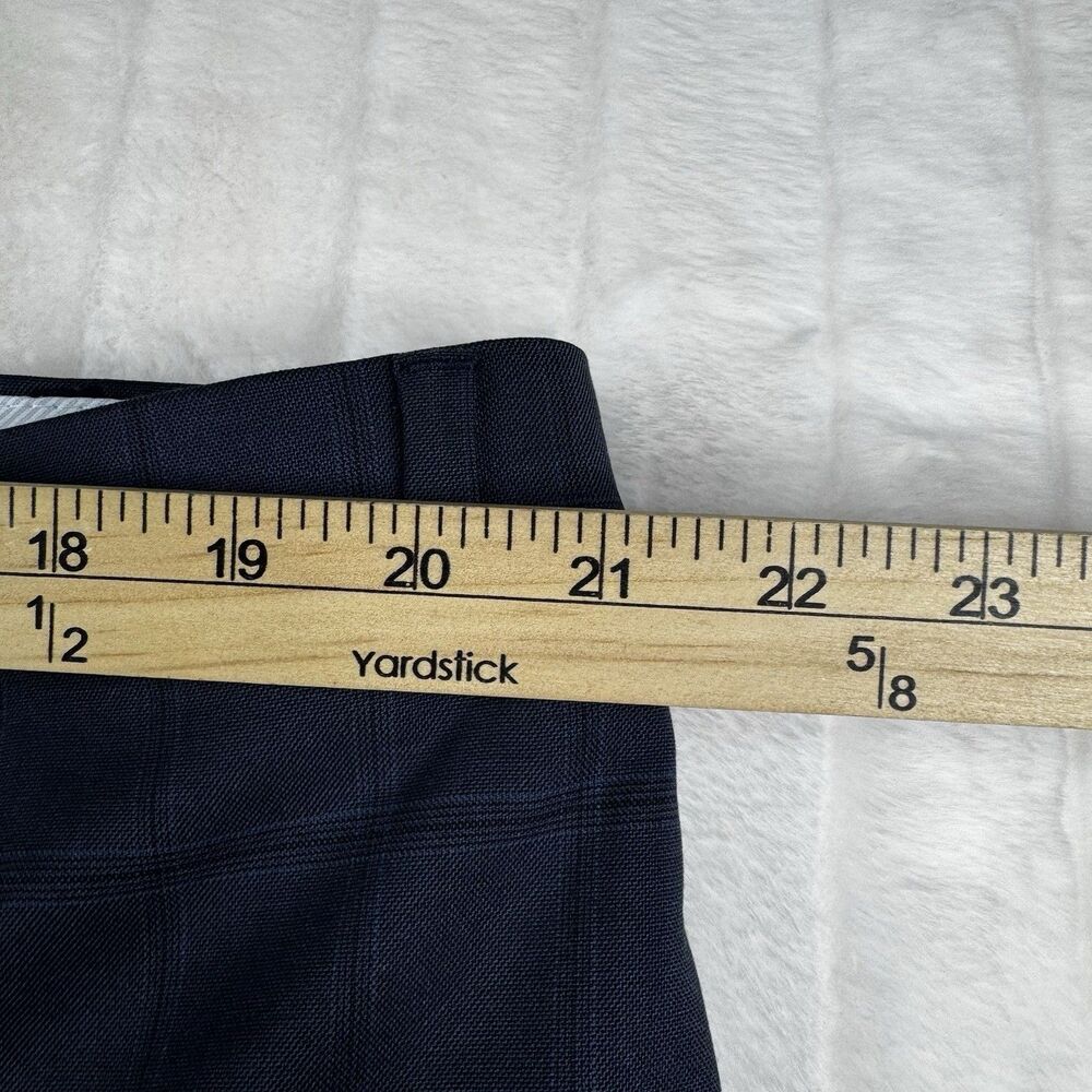 Ralph Lauren The Comfort Flex Pant Men's 42x29 Flat Front Navy Plaid Casual NWT - Picture 3 of 15